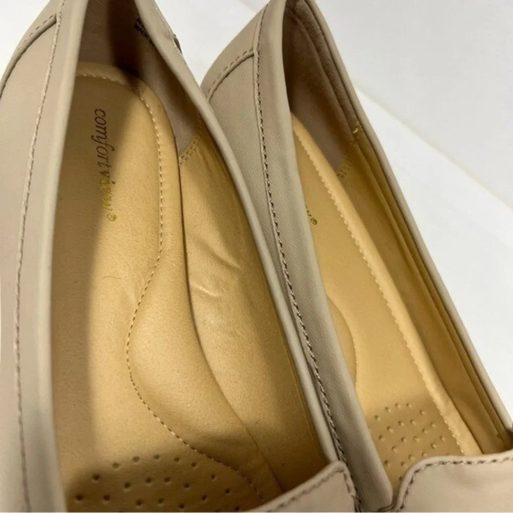 ComfortView‎ Leather Wedges Slip On Shoes size 9.5W